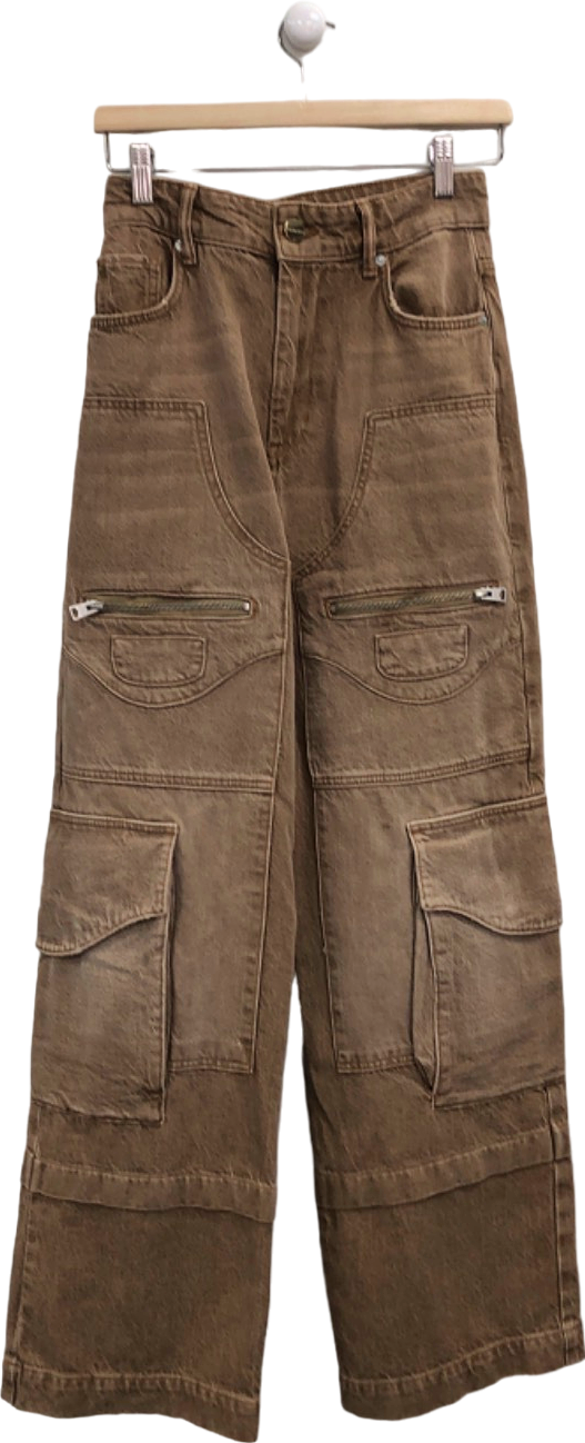 AllSaints Brown Archie Cargo Trousers W25