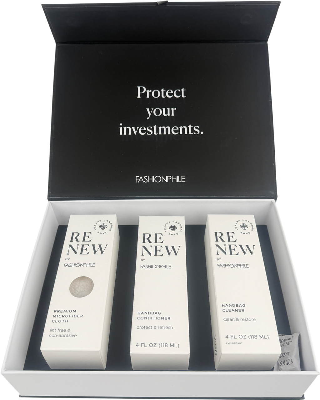 Fashionphile Black Renew Handbag Cleaning Kit. One Size