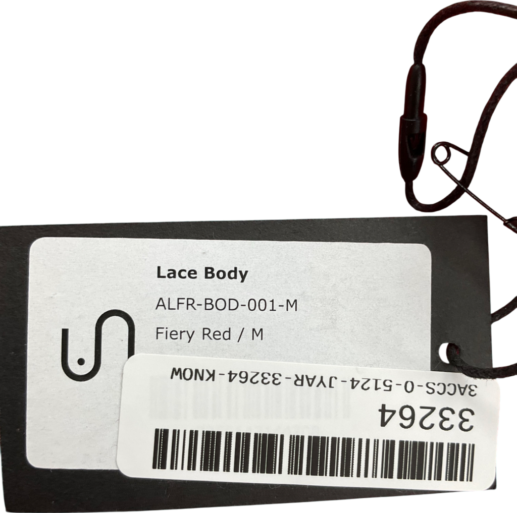 Understatement Red Floral Lace Bodysuit UK M