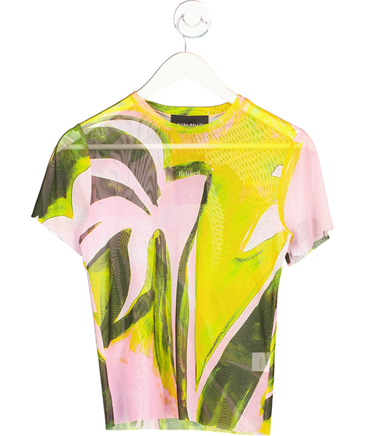 Louisa Ballou Pink Sheer Beach T-shirt UK M