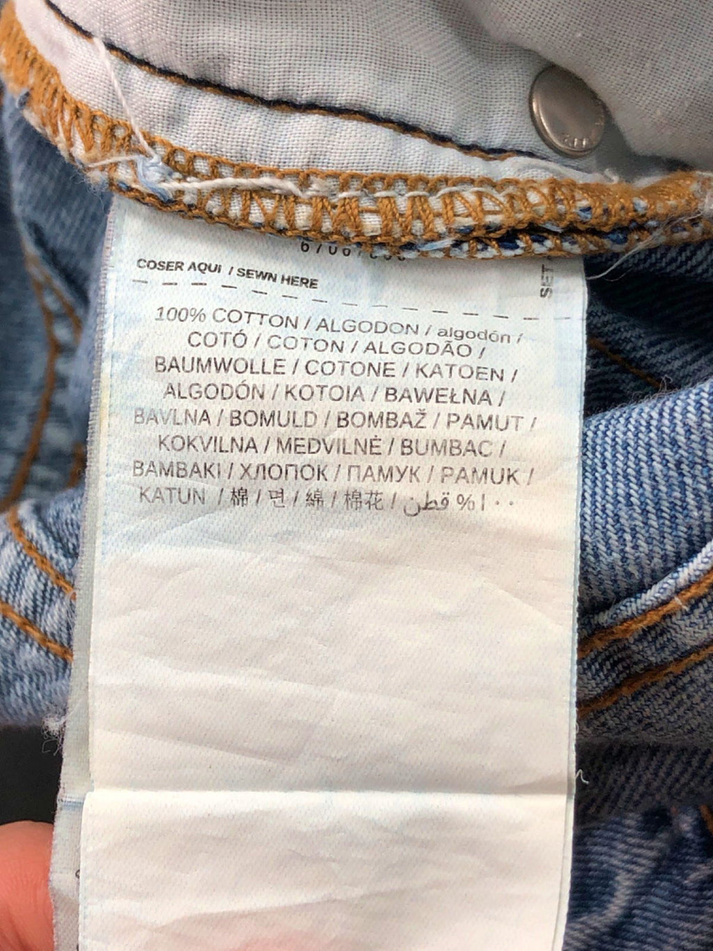 MNG Blue Denim High-Waisted Shorts EUR 34 / UK 6