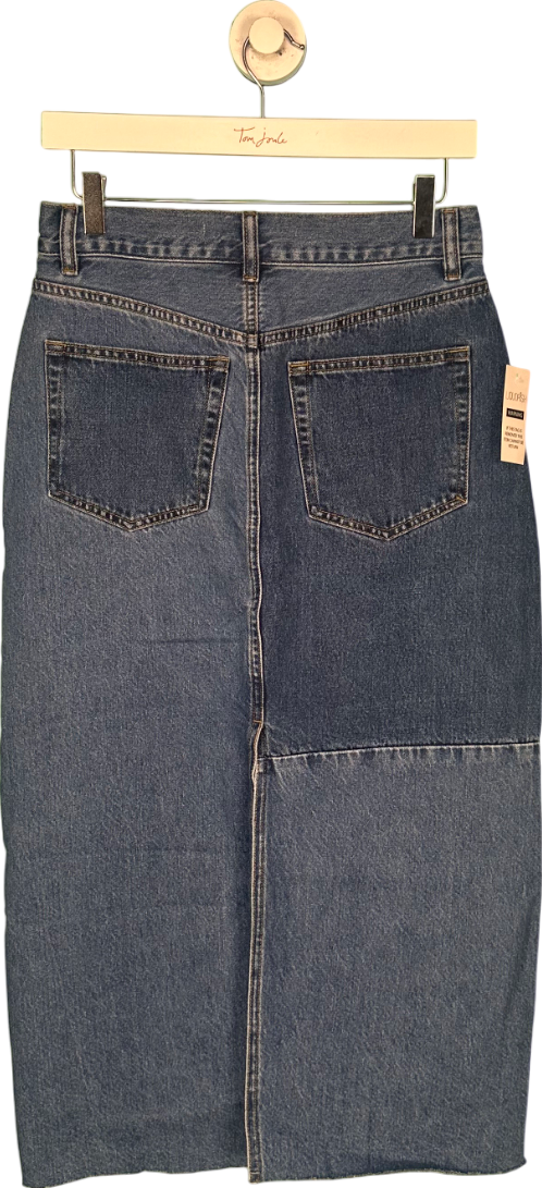 Liquorish Blue Two Tone Jean Skirt UK 10