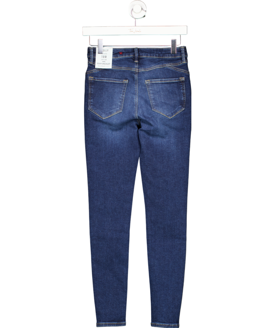 River Island Blue Molly Mid Rise Skinny Jeans UK 10
