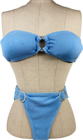 4th & Reckless Blue Char Bikini UK 6