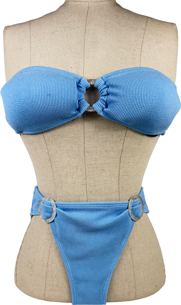 4th & Reckless Blue Char Bikini UK 6