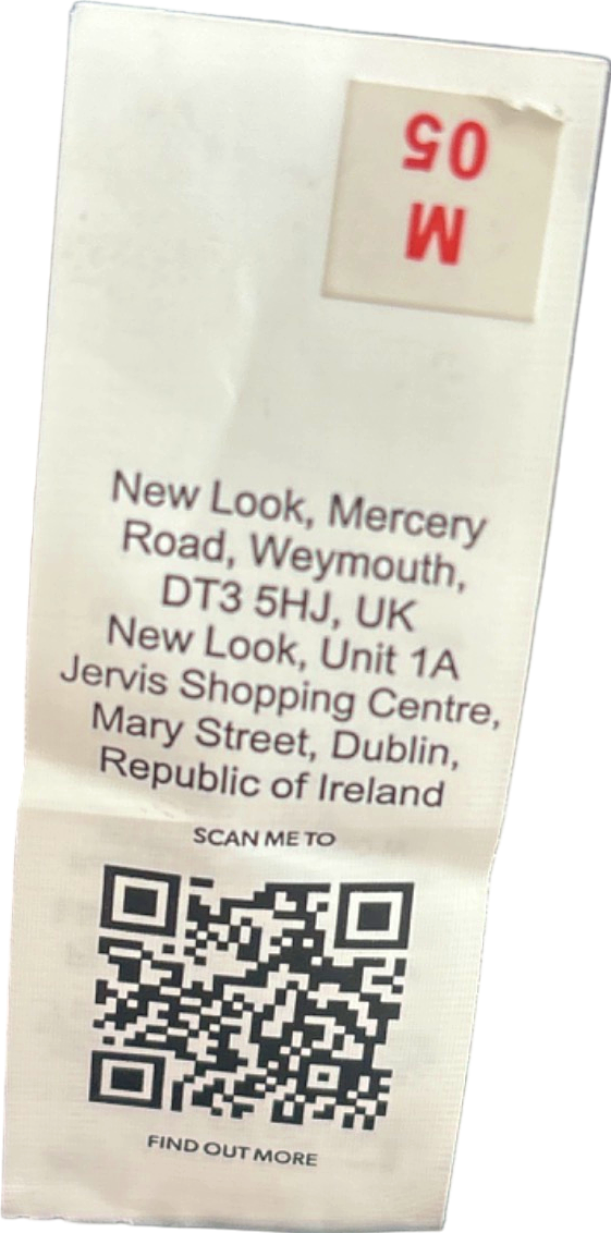 New Look Black/White Boucle Check Mini Skirt UK 12