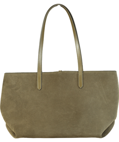 Demellier Green Tokyo Suede Tote Bag