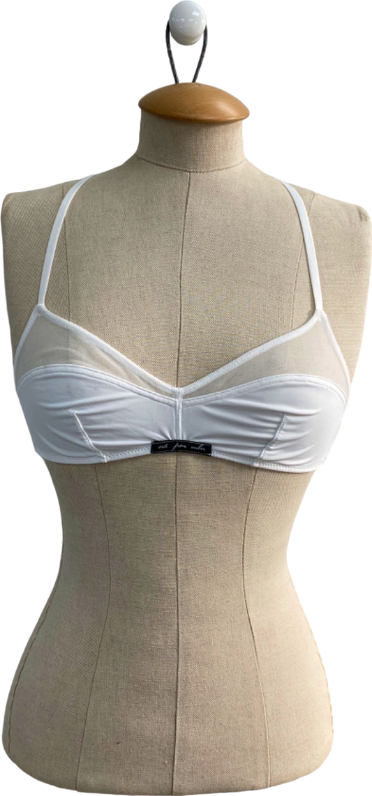 Out From Under White Bralette UK S