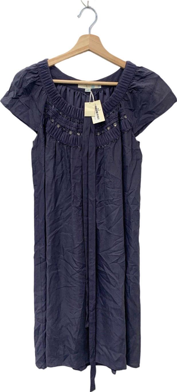Boden Purple Beaded Detail Dress UK 14