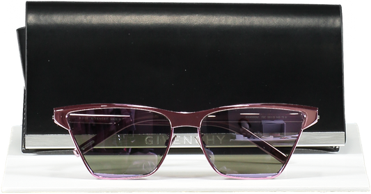 GIvenchy Pink Mirrored Cut Cat-eye Nylon Sunglasses in case