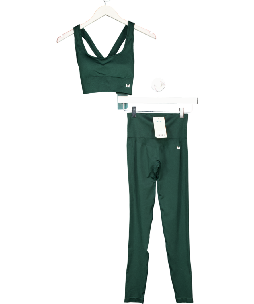 My Protein Green Shape Seamless Leggings (xs) And Sports Bra Set UK S