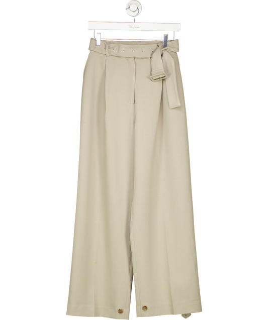 Blossom x Frankie Shop Grey Pleated Wide Leg Trousers UK S