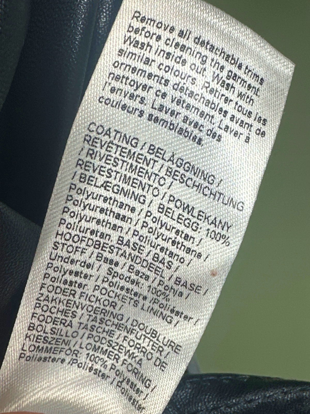 River Island Navy Somewhere To Go Leather Look Dress UK 10