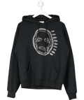 Patrick Church Black Embellished Hoodie UK M