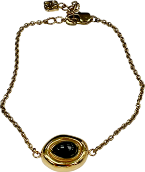 Abbott Lyon Metallic Black Onyx Molten Bracelet (gold) One Size