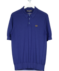 Dolce & Gabbana Blue Cashmere Polo Shirt UK XL