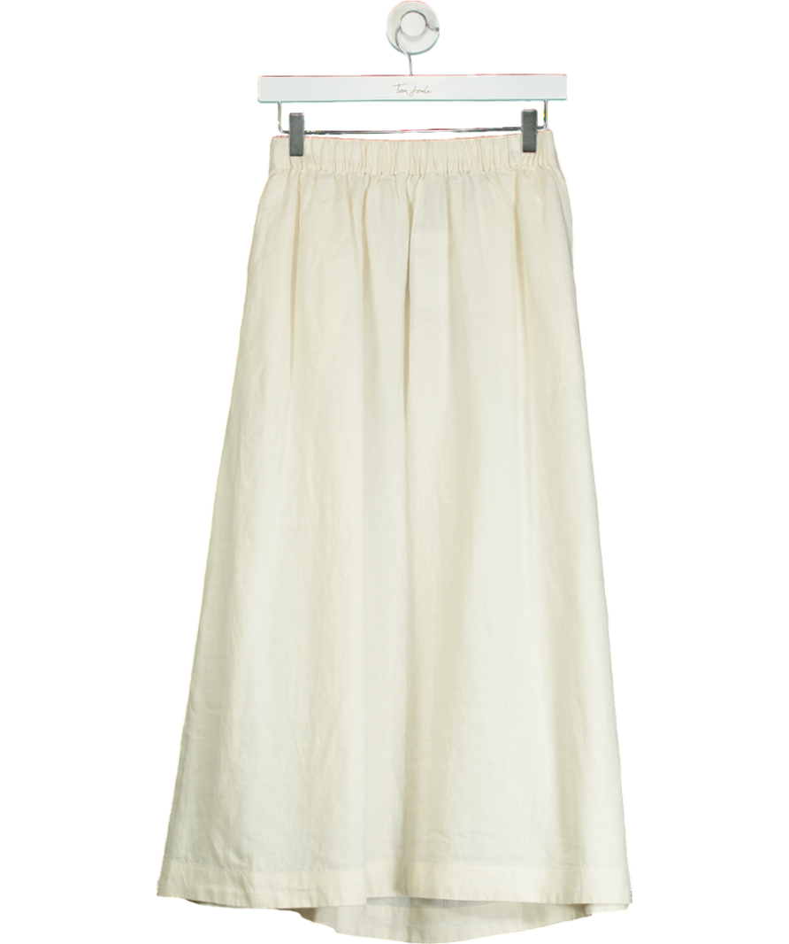 Boden Cream Florence Linen Skirt UK 6