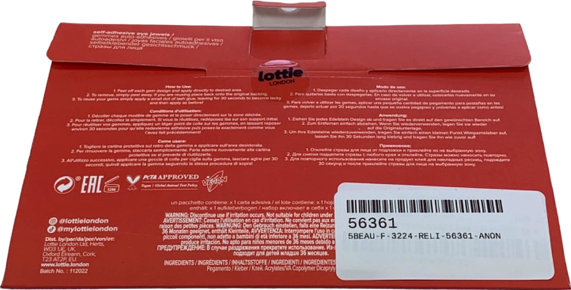 Lottie London Love is Love Self-Adhesive Eye Jewels