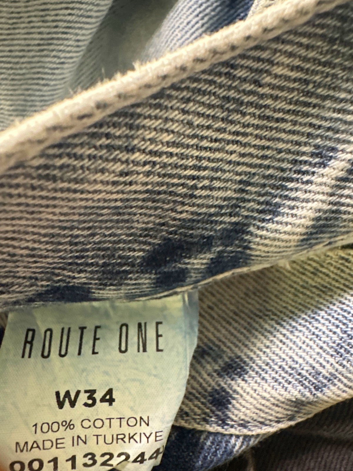 Route One Light Blue Denim Shorts W34
