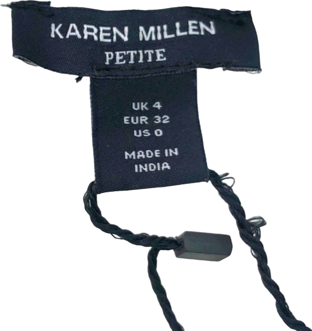 Karen Millen Ivory Petite Rupe Applique Woven Maxi Dress UK 4