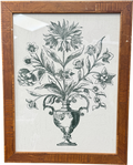 ARTFULLY WALLS Green Classic Flower Vase Framed Print By Ruti Shaashua