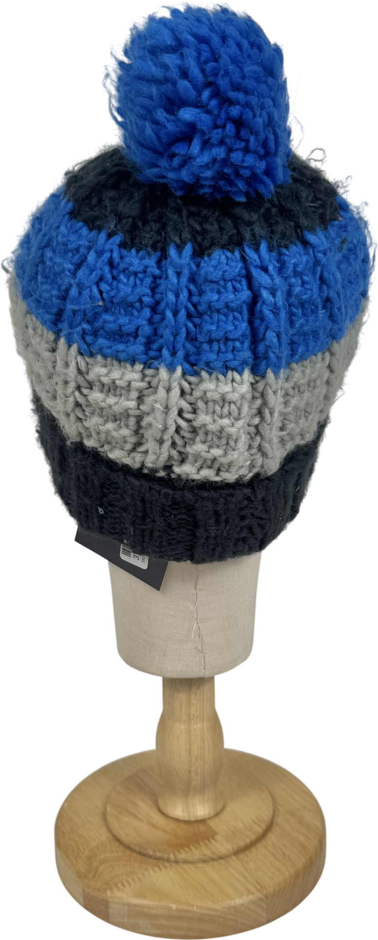 Beechfield Blue Knitted Beanie Hat One Size