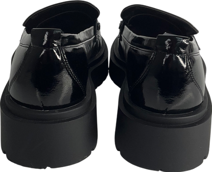 Next Black Patent Forever Comfort® Chunky Loafers UK 4 EU 37 👠