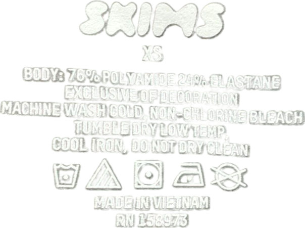 SKIMS Black Fits Everybody Cami Thong Bodysuit - Onyx UK XS