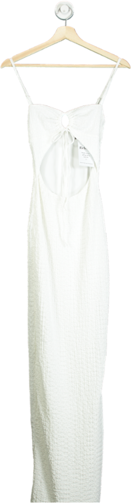 White Fox White Cut-Out Maxi Dress UK XS