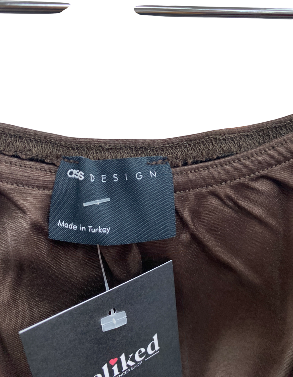 ASOS Brown Satin Maxi Skirt UK S