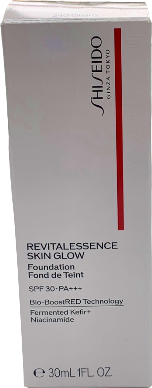 Shiseido RevitalEssence Skin Glow Foundation SPF 30 PA+++ 240 Quartz 30ml