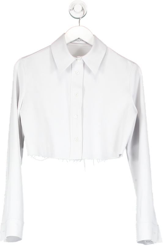 Serena Bute White Crop Shirt UK XS