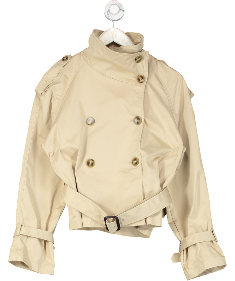 H&M Beige Short Trench Coat UK S
