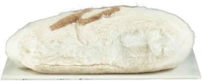 Blu Marine Cream Eco Fur Shoulder Bag