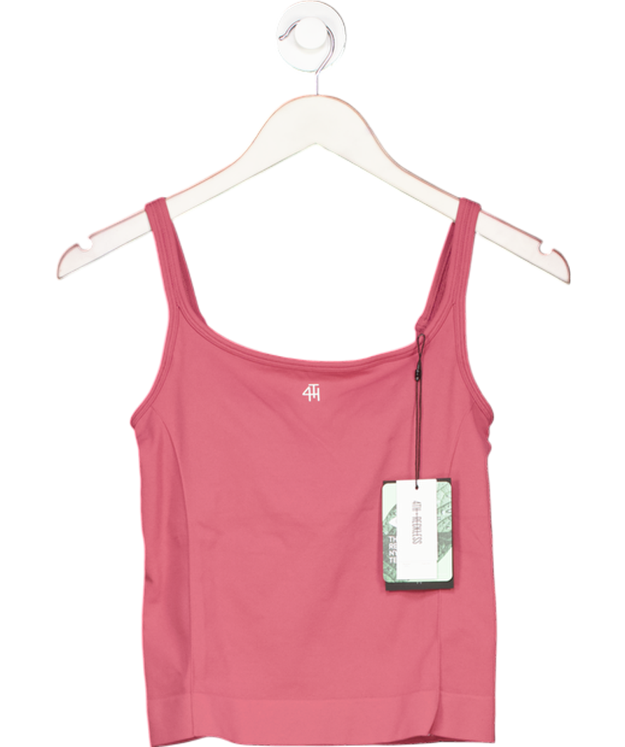 4th & Reckless Pink Berry Sculpting Seamless Gym Vest Top- Dua UK S