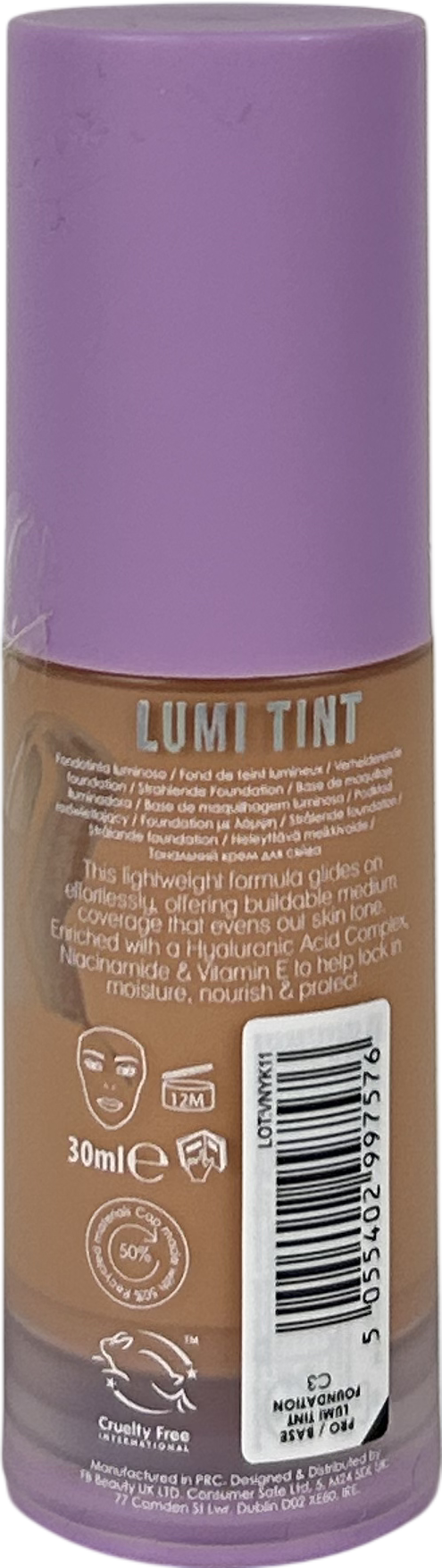 MUA Makeup academy Pro/base Lumi Tint Foundation C3 Cool 30ml
