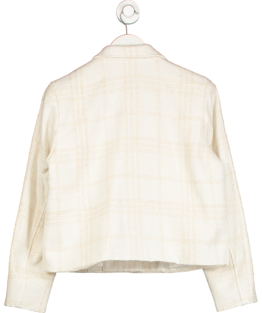 J. McLaughlin Cream Triana Tweed Blazer UK M