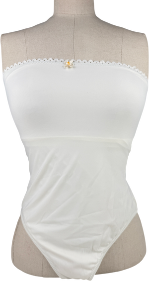 Solid & Striped Cream The Madeline Swimsuit UK S