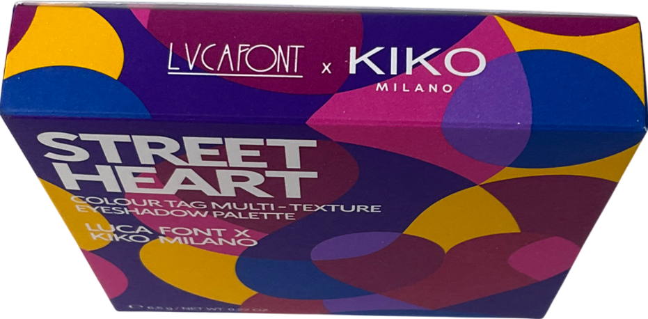 kiko Street Heart Colour Tag Multi-texture Eyeshadow Palette 6.5