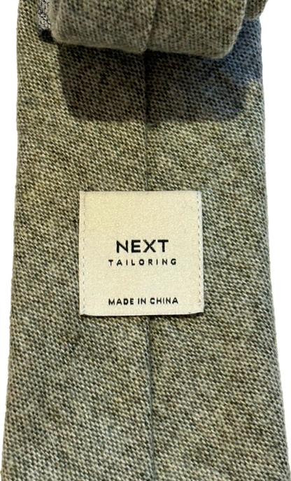 Next Grey Tailored Tie One Size