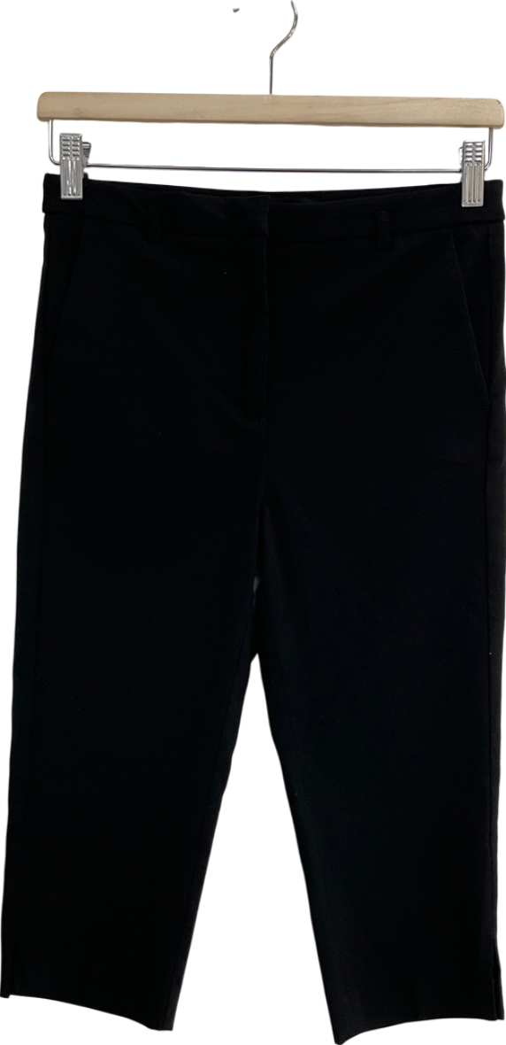 MANGO Black Capri Trousers UK 8