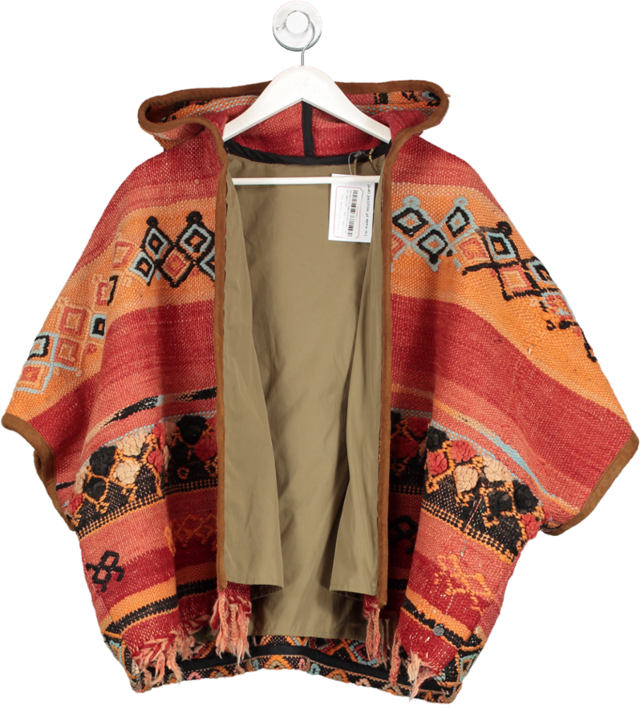 Scotch & Soda Red Aztec Ethnic Hand Made Jacket One Size