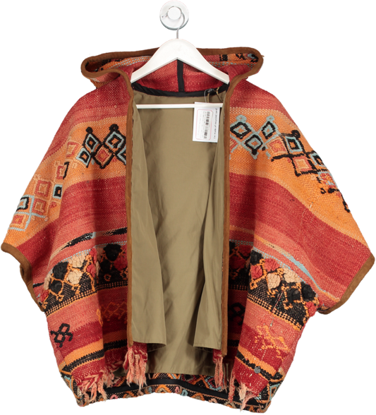 Scotch & Soda Red Aztec Ethnic Hand Made Jacket One Size