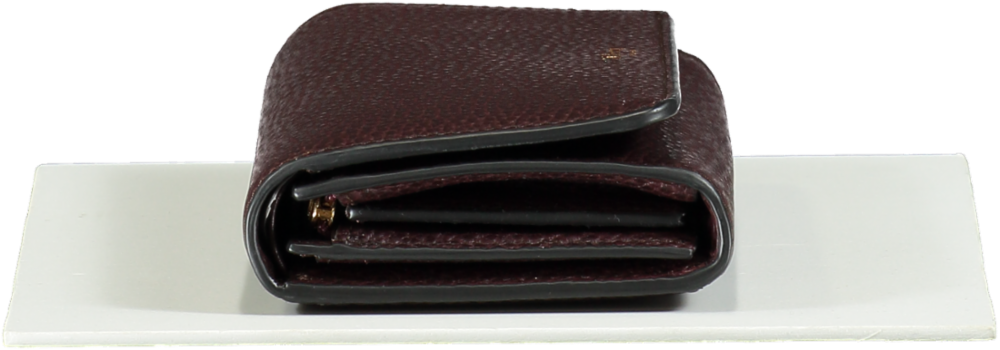 Mulberry Red Medium Darley Oxblood Grained Leather Purse Wallet One Size
