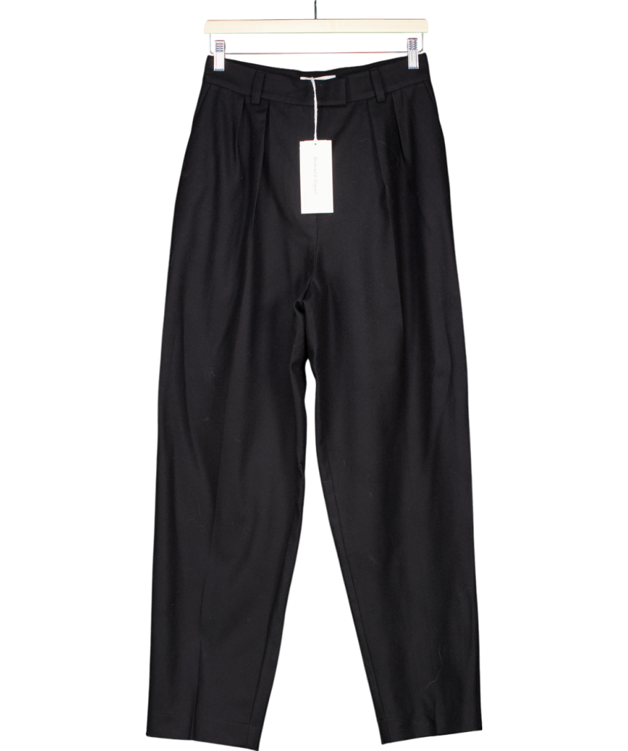 Weekend & Beyond Black Roberts Wool Pants UK S