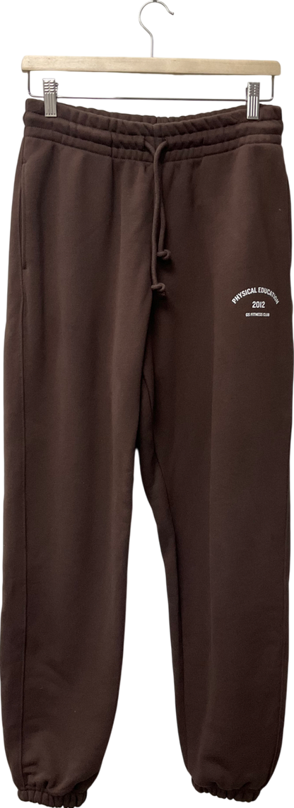 gymshark Brown Phys Ed Graphic Sweatpants UK S