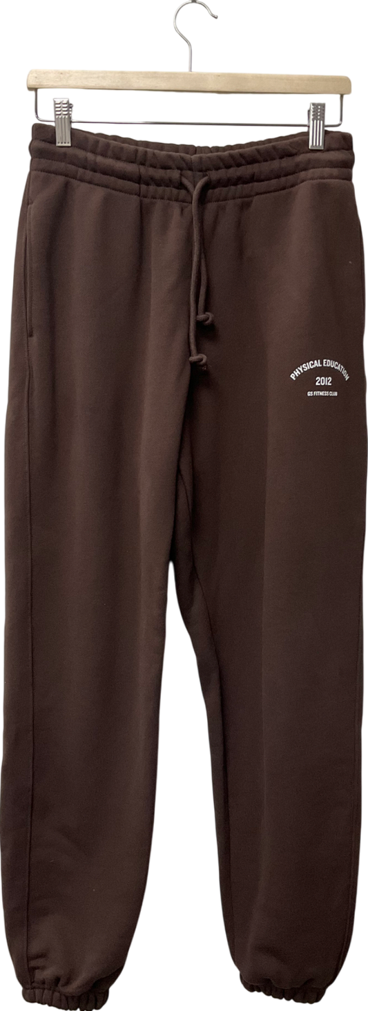 gymshark Brown Phys Ed Graphic Sweatpants UK S