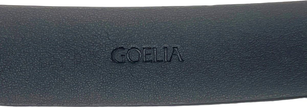 Goelia Black Leather Belt UK One Size