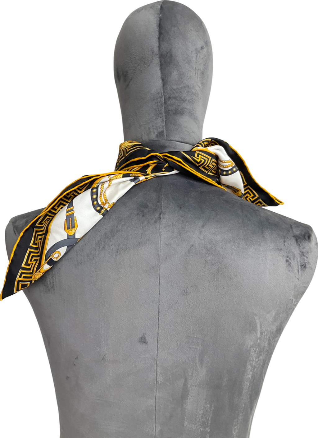 Versace Yellow Silk Scarf One Size