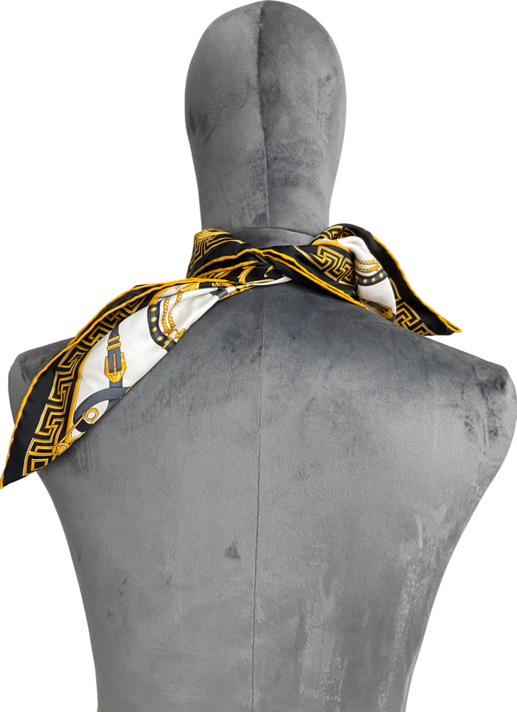 Versace Yellow Silk Scarf One Size